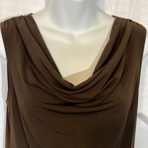 Drape Neck Sleeveless Top